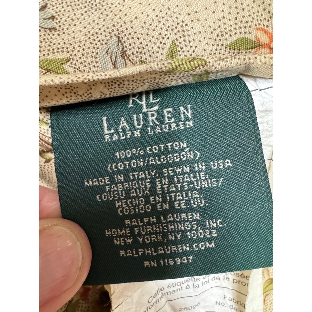 Ralph Lauren Home Floral Cotton Twin Comforter Cottagecore Grannycore Farmhouse - Picture 3 of 6